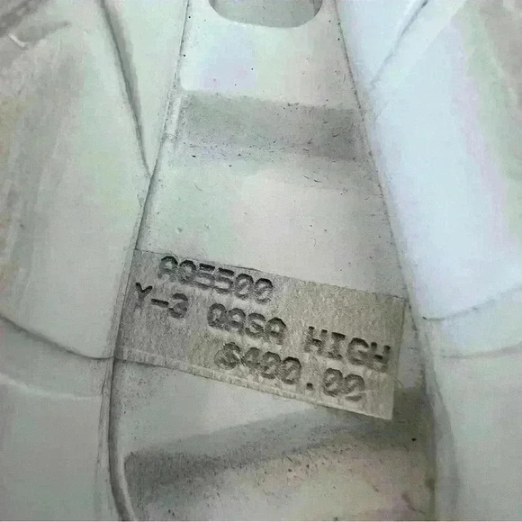 Adidas Y-3 Qasa High Triple White Size 6.5 - Picture 2 of 12